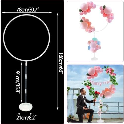 1set Round Balloon Stand Arch Wedding Decoration Backdrop Ballon accessories Birthday Baby Shower decor Balloons Wreath ring