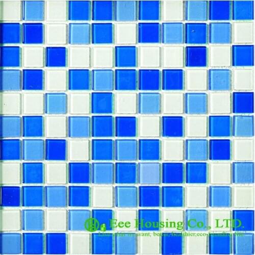 Dust-proof Glass Crystal Mosaic Tile For Bahroom/Kitchen, China Glass mosaic tiles Factory