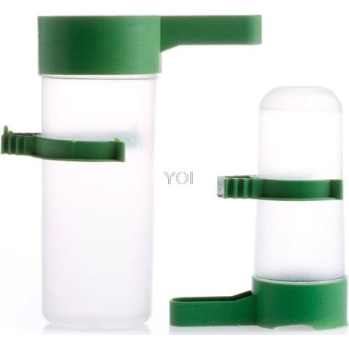 S/L Bird Food Drinker Feeder Waterer for Aviary Budgie Canary Finches Anti Algae