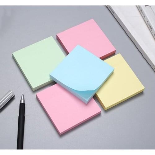 100 Sheets Color Paper Memo Pad Sticky Notes Bookmark Post-it Note Marker Memo Sticker for Office Student Stationery Supplies