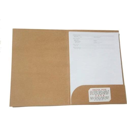 Free Shipping A4 Kraft Paper Expanding File Folder Clip Organizer Paper Holder Document Folder Office & School Supplies