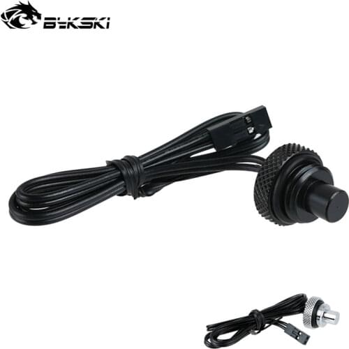 Bykski Black Silver Lengthen Temperature Sealing Up Lock Plug Fittings Watercooling Accessory,B-PD5-TMR