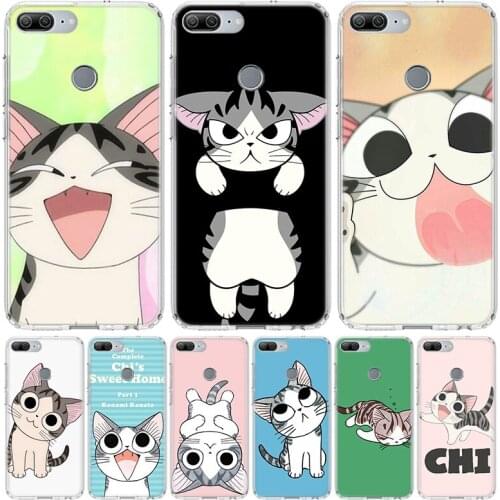 Chis Sweet Home Cat Anime Phone Case for Huawei Honor 10 9 Lite Y9 Y5 Y6 Y7 2019 8X 8A 8S 7A 7X 10i 20i Pro V30 Art Coque Capa