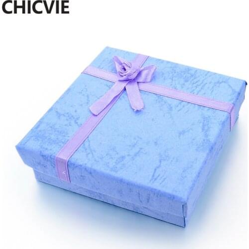 CHICVIE Paper Jewelry Boxes Packing Box Blank accessory Packaging Jewelry Set Box DIY Gift Boxes SXR160001