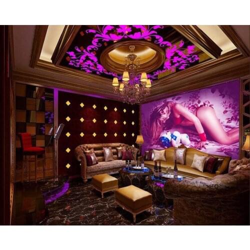 Decorative wallpaper Sexy woman background wall painting
