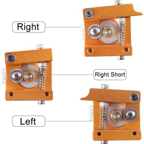 Extruder Aluminum Alloy Block MK8 For Makerbot 1.75mm Filament 3D Printers Parts Extrusion Right Left Short Hand Part DIY Kit