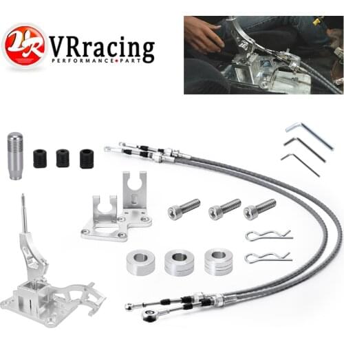 Shifter Box Shifter Cables With Trans Bracket Shift Linkage For RSX K20 K20A K24 K Series EG EK DC2 Race Type-S K-Swap Vehicles