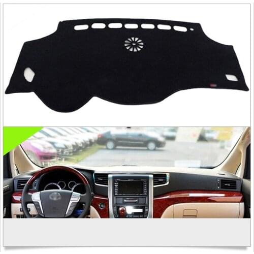 Interior Dashboard Carpet Photophobism Protective Pad Mat For Toyota Alphard 2011-2012