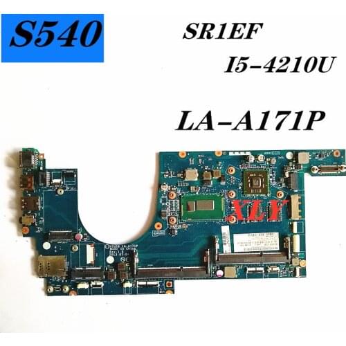 LA-A171P For Lenovo Thinkpad S540 notebook motherboard CPU i5 -4210U GPU HD8670M 2G DDR3 100% test work