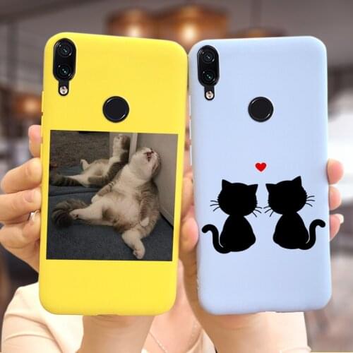 Cute Cartoon Cover For Xiaomi Redmi Note 7 Case Note7 Pro Soft Silicone Phone Cases For Redmi Note 7 Pro Shockproof Bumper 6.3