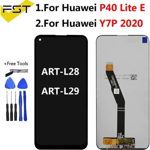 Tested LCD Display Screen For Huawei P40 Lite E LCD For Huawei Y7p 2020 LCD Screen Touch Digitizer Assembly With Frame