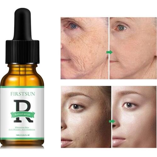 Retinol Whitening Skin Serum Moisturing Even Skin Tone Vitamins C/A Serum Anti Wrinkle Repair Skin Shrink Pores Face Essence