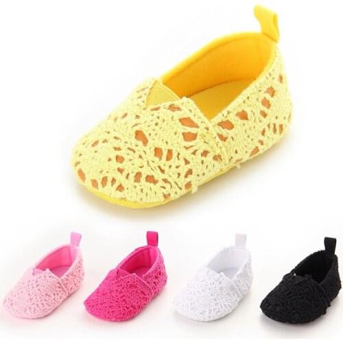 Spring Autumn Baby Girls Shoes Infant Toddler Princess Solid Anti-skid Baby First Walkers Newborn Shoe