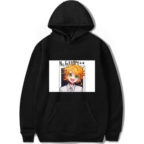 Winter Warm Promised Neverland Hoodie Unisex leisure Fashion Anime Print Long Sleeve Pullovers Loose Sweatshirts Student Hooded
