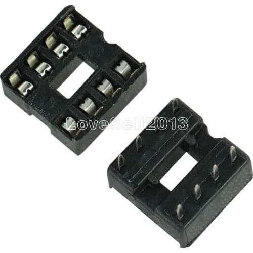 10PCS NEW 8pin DIP IC Socket Adaptor Solder Type Socket Pitch Dual Wipe Contact