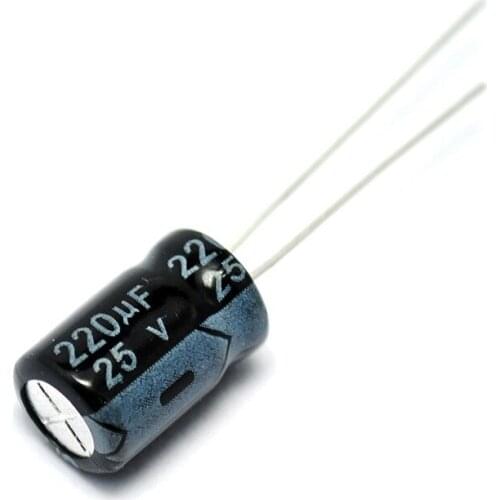 20PCS Higt quality 50V220UF 10*13mm 220UF 50V 10*13 Electrolytic capacitor