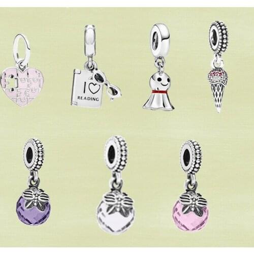 2021 New High-quality 925 Sterling Silver Fashion Charm Pendants,All Kinds of Cute Pendants Bring a New Experience, DIY Pendants