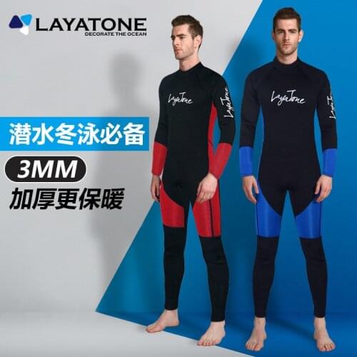 3MM Neoprene Wetsuit One-Piece and Close Body Diving Suit for Men women Scuba Dive Surfing Snorkeling Spearfishing Plus Size #D