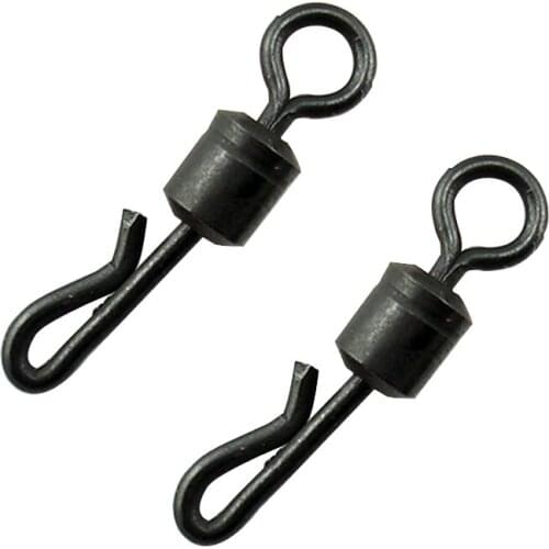 50/100Pcs Fishing Connector Ball Bearing Swivel Solid Ring Barrel Rolling Swivel Lure Goods For Fishing Sea Fishing Accessories