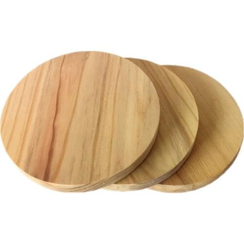 2pcs Diameter:180mm Thickness :15mm Solid Wood Round Wood Chip Fir Round Block Circular Wood Board Model Wood Diy Profiled