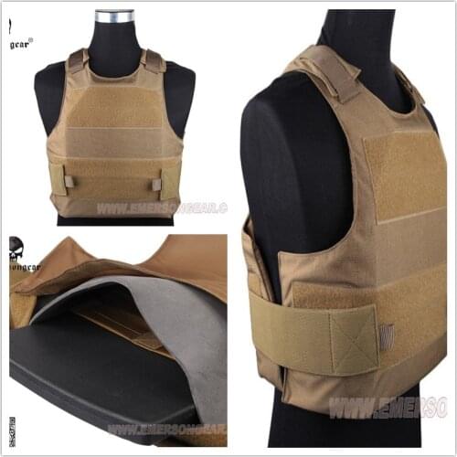 EMERSON Assault Plate Carrier Tactical vest airsoft painball molle combat gear Coyote Brown