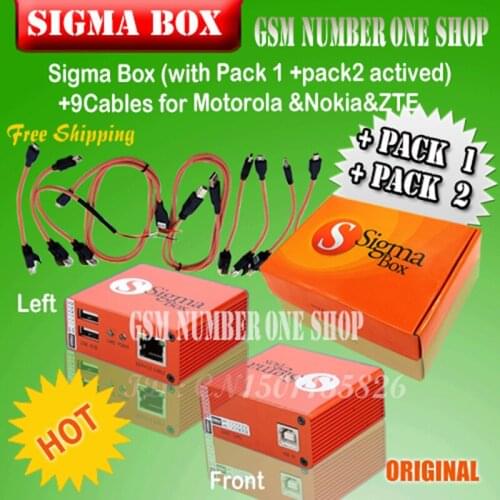 Gsmjustoncct 2020 Version 100% Original sigma box with pack 1 + Pack 2