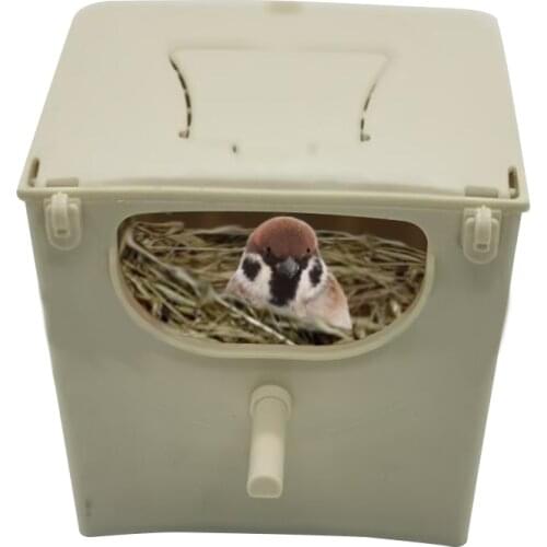 Bird Nest Box Bird Cage Mount Nesting Box Plastic Parakeet House Breeding Mating Box for Budgie Lovebirds Cockatiel Parrot