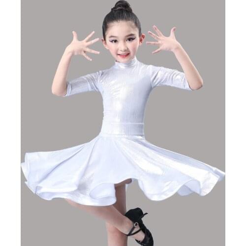 Latin dance performance costume child girl spring and summer new style practice latin competition dress for girl