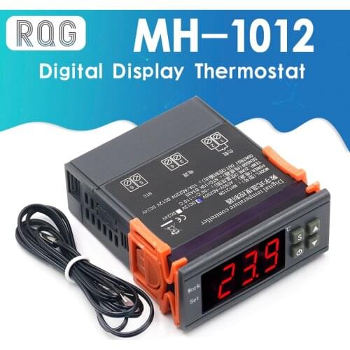 MH-1210W/Ultra-wide voltage microcomputer intelligent digital display thermostat Wide voltage rangeDC12 24V AC90-250V