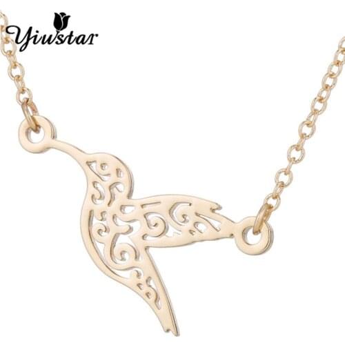 Trendy Stainless Steel Bird Chains Necklace Bracelet Animal Jewelry Set for Lover and Couple Gift Party Hollow Lattice Geometry