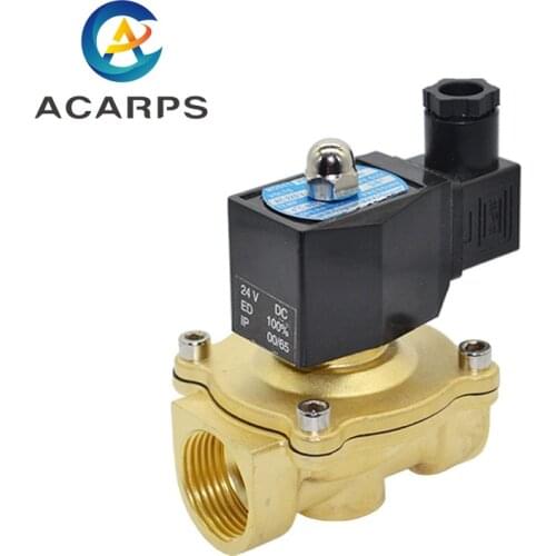 3/8“ 1/2” 3/4“ 1” 2” Normally Closed Solenoid Valve Water IP65 Fully Enclosed Coil AC220V DC12V DC24V AC110V AC380V AC24V