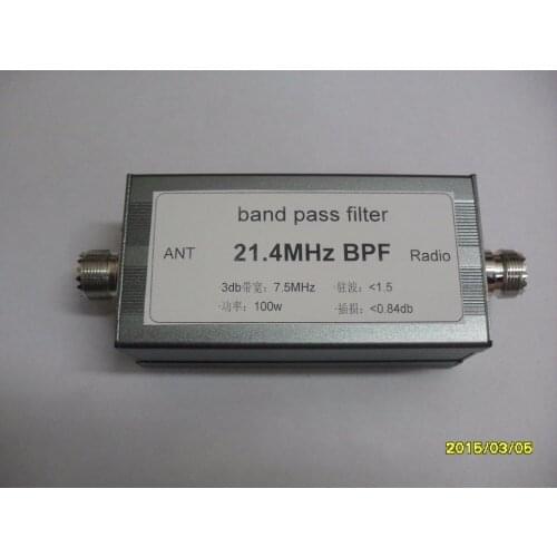 NEW 1PC Short Waves 21.400MHz Bandpass Filter BPF Narrowband High Isolation Competition-Specific Adjacent Frequencies