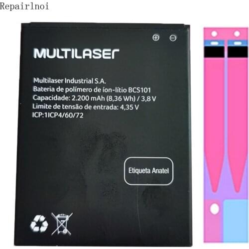 Original 3.8V 2200mAh Cell Mobile Phone Batteries For Multilaser F Pro BCS101 Battery Smart Repair Parts Replacement Glue