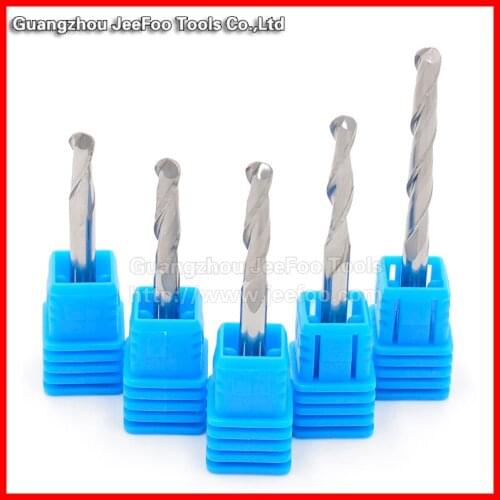 Precisions Tungsten Carbide Engraving Tools/ 2 Flute Ball Nosed End Mill Cutter