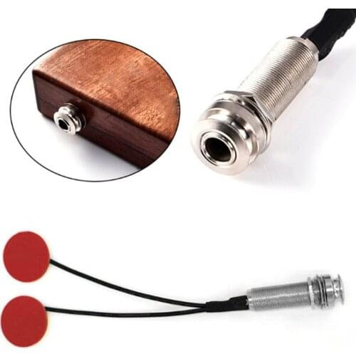 6.35mm Double Patch Pick-up Kalimba Piezo Pickup Musical Instrument Thumb Piano Lightweight Portable Music Elements