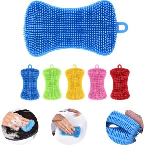 Plastic Multifunctional Brush Kitchen Dishwashing Sourcing Pad Decontamination Pot and Bowl Cleaning Brush kitchen gadgets