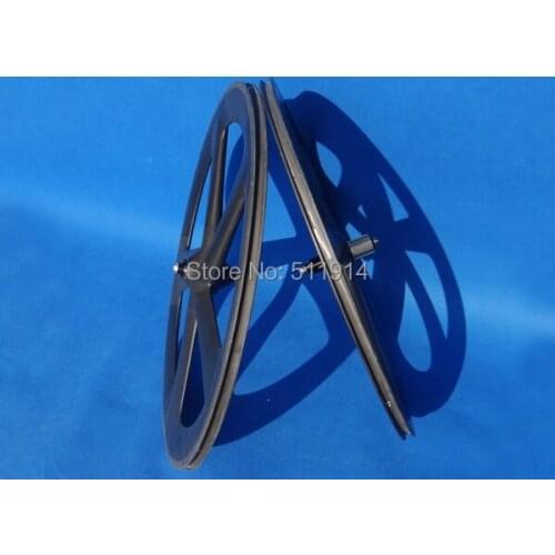 FLX-WS-CW55 Full Carbon Matt Road Bike Five Spokes Clincher Wheelset Front Wheel + Rear Wheel