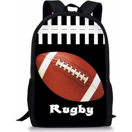 INJERSDESIGNS Teenager School Backpack Fashion Ball Printing School Bags For Boys Girls Kids Backpacks Hot Sale Mochila Escolar