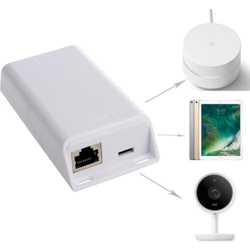 PoE to USB-C power charge Converts PoE to 5v,12v,15v,20v USB-Type C PoE Splitter for Nest IQ Macbook Google Wifi