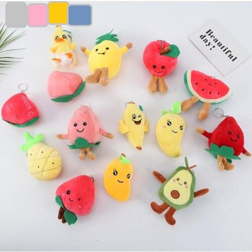 Lifelike New cute simulation Expressive fruits doll pendant PP cotton toy soft bag decoration kids chirstmase christmase gift