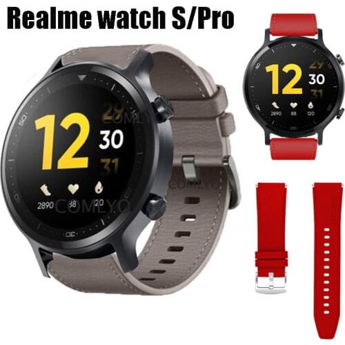 NEW For Realme watch S Pro strap Leather smartband sports band belt smartwatch real me watch s wristband bracelet