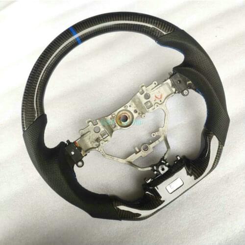 Carbon Fiber Steering Wheel For Lexus IS ISF No Center Buttons Trims