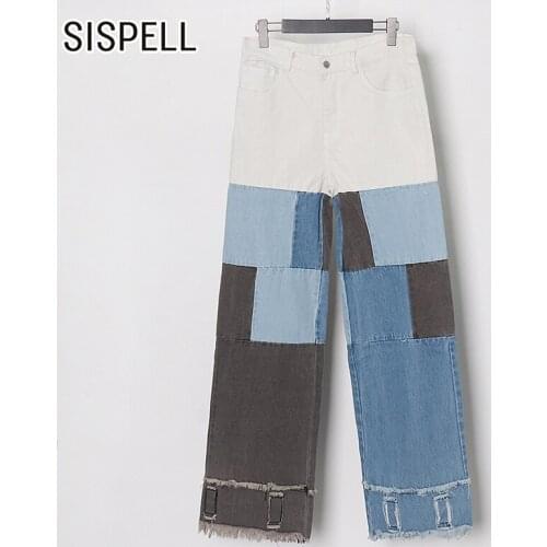 Женские прямые джинсы SISPELL China At AliExpress