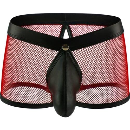 Men Light Stretch Sexy Underwear Men Boxers Solid Color Net Speed Opening Super Thin Breathable Sports Underpants Ropa Interior