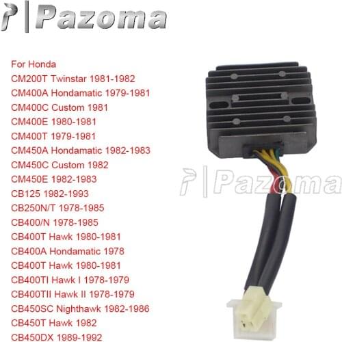 Motorcycle 31600-415-008 Regulator Rectifier For Honda CM200T CM400 CM450 B125 CB250N CB400 Hawk CB450T CB450DX