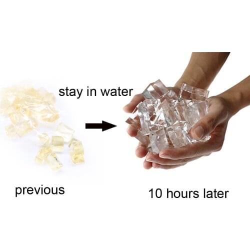 2 bags Ice from Water Amazing Stage Magic Tricks Props for Professinal magician trick