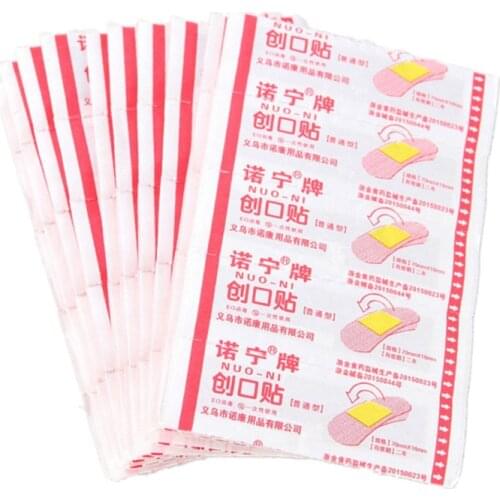 50pcs/set First Aid Woundplast Breathable Waterproof Adhesive Bandage Medical Surgical Tape Wound Sticking Plaster