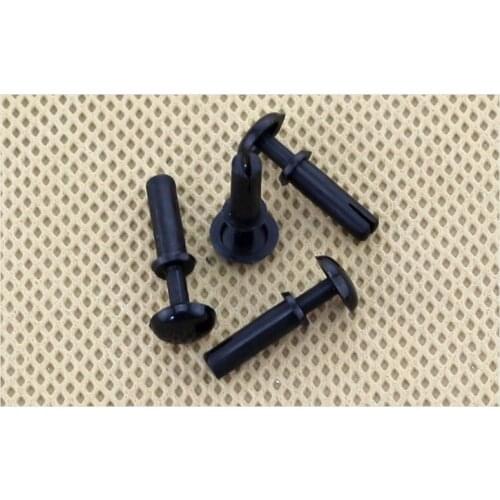 500Pcs R4080 4.0mm * 8.0mm for 4.1mm Diameter Hole Black Nylon Plastic Insulating PC Board R Type Push Rivet