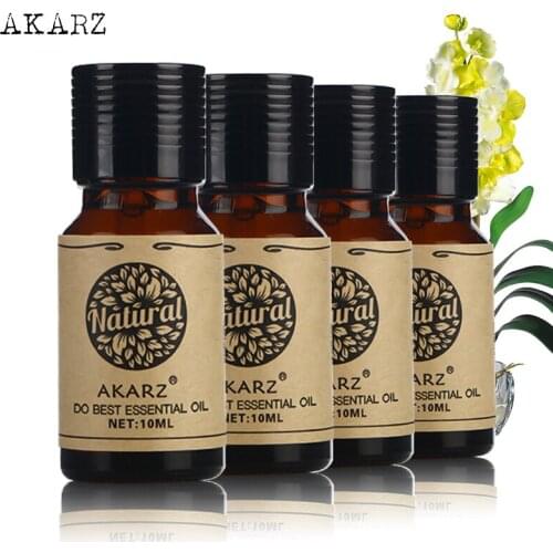 AKARZ Famous brand Jasmine Violet Grapefruit Peony essential oil Pack For Aromatherapy Massage Spa Bath skin face care 10ml*4