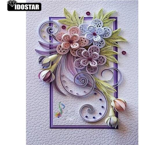IOOSTAR Diamond Embroidery Winter Flower Tree Special Shaped DIY Diamond Painting Round Drill Needlework Rhinestone 5d